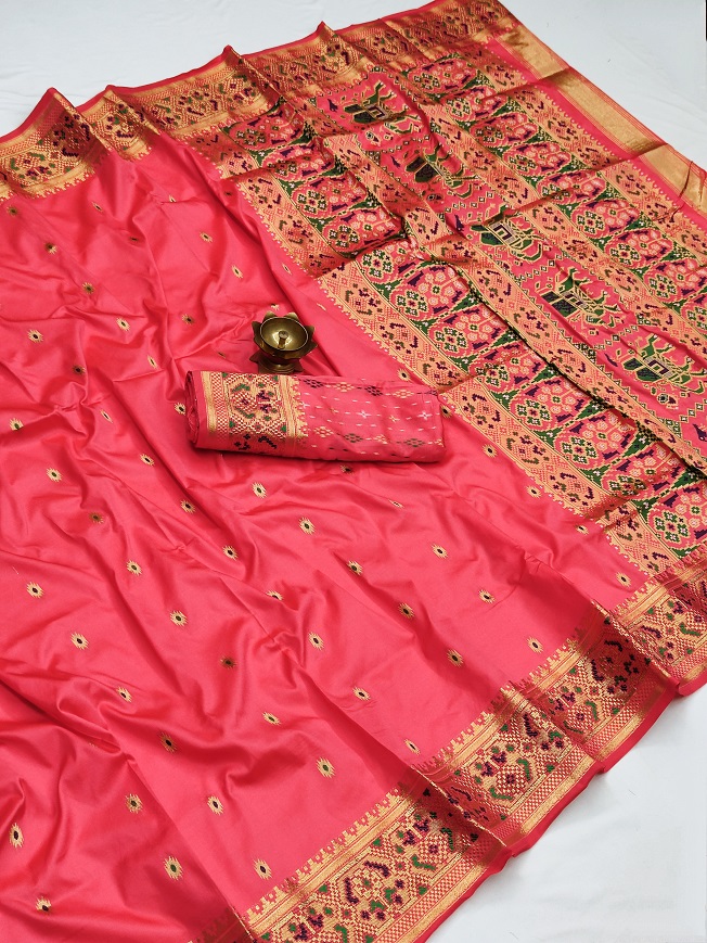 Meera 103 Fancy Casual Wear Banarasi Silk Latest Saree Collection
